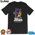 Minnesota Vikings In My Veins Jesus In My Heart Mascot Cross T Shirt
