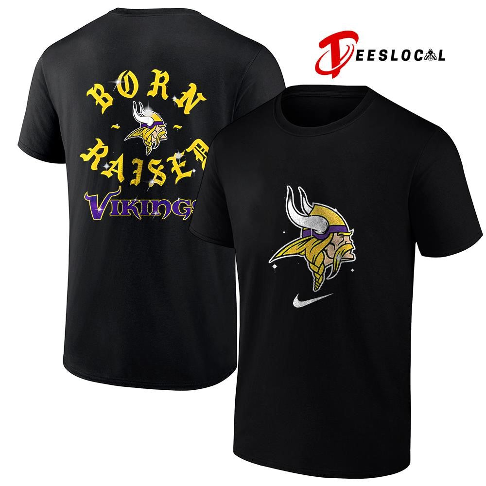 Minnesota Vikings x Born and Raised logo shirt