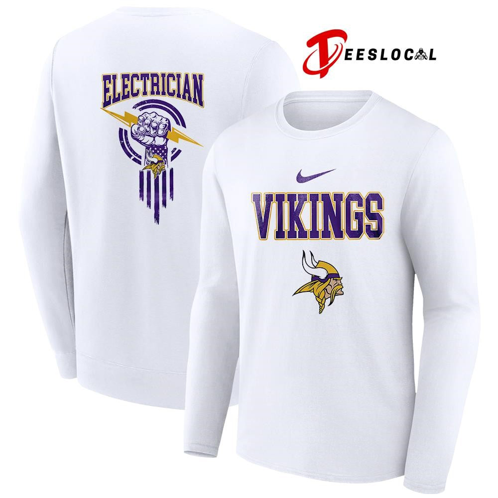 Minnesota Vikings x Electrician logo shirt