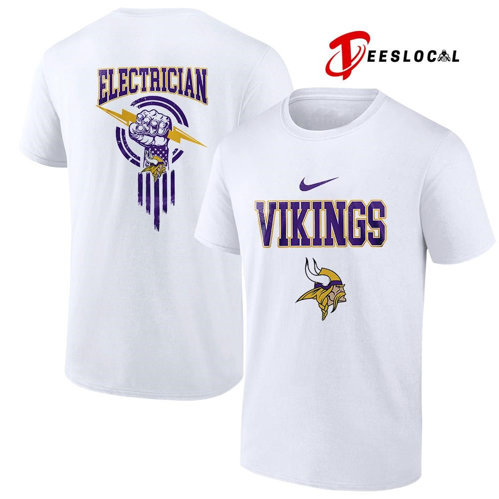 Minnesota Vikings x Electrician logo shirt