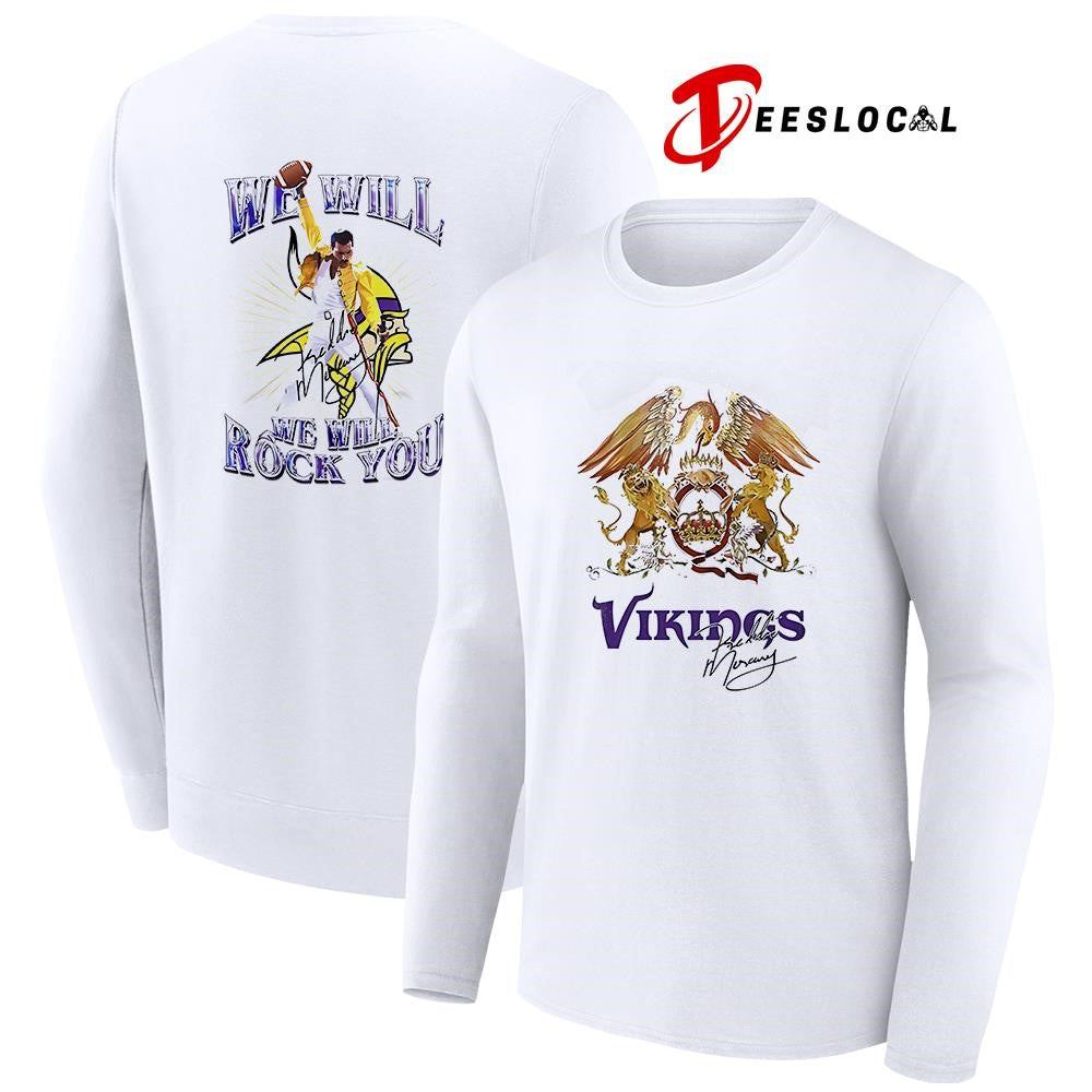 Minnesota Vikings x Minnesota Vikings we will we will rock you signature shirt