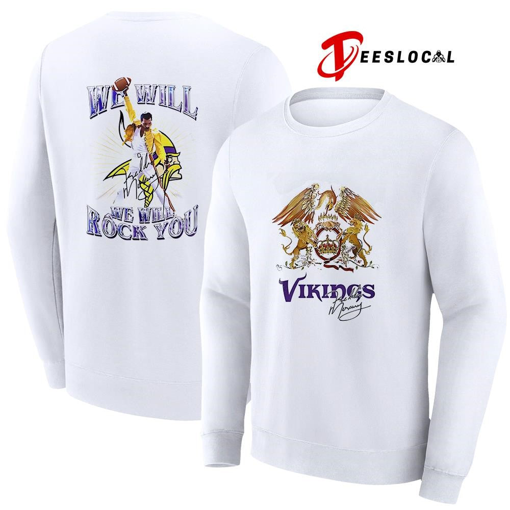 Minnesota Vikings x Minnesota Vikings we will we will rock you signature shirt