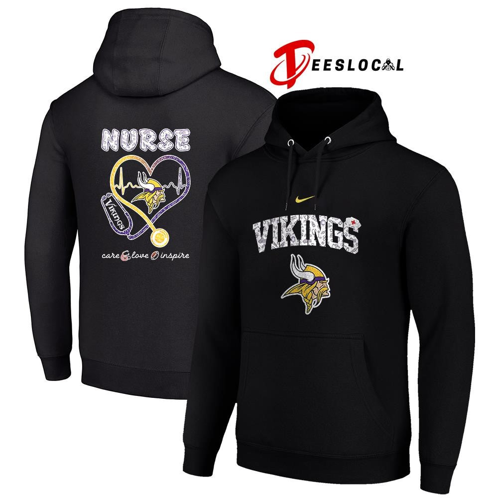 Minnesota Vikings x Nurse care love inspire logo shirt