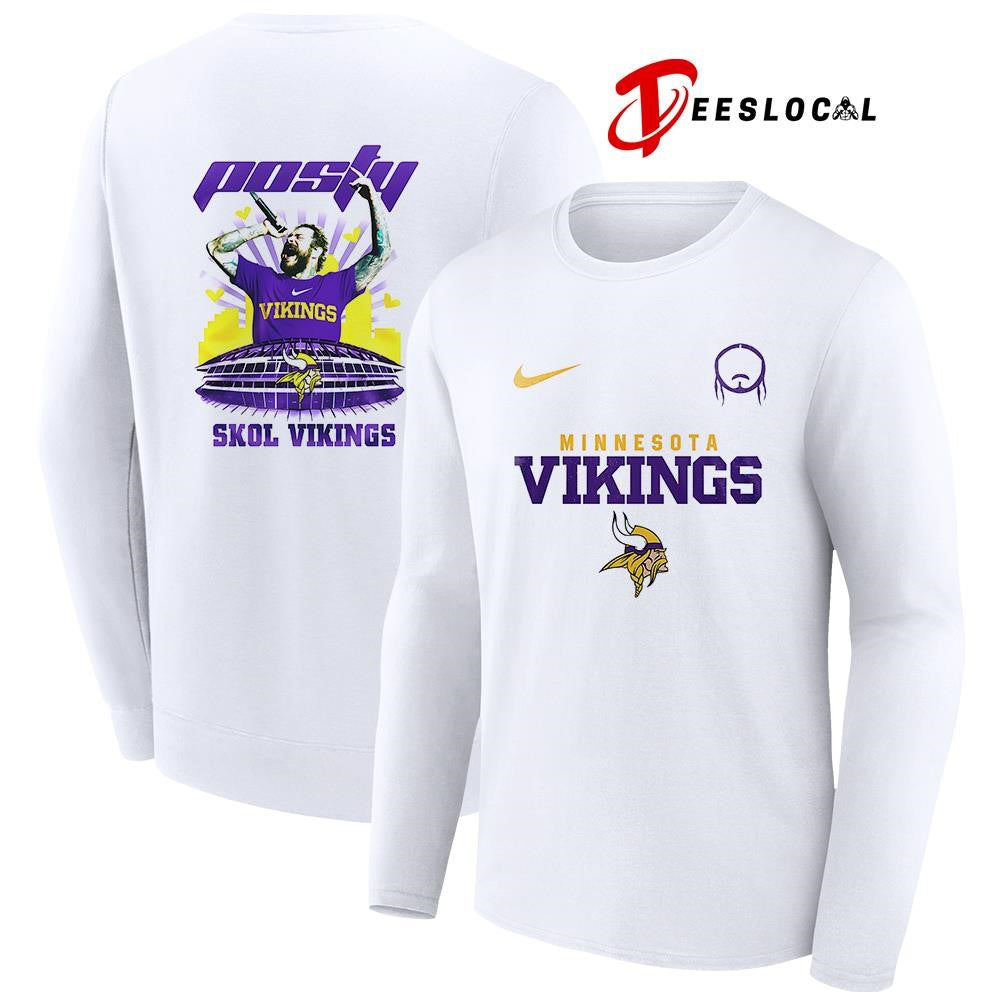 Minnesota Vikings x Post Malone Posty stadium shirt