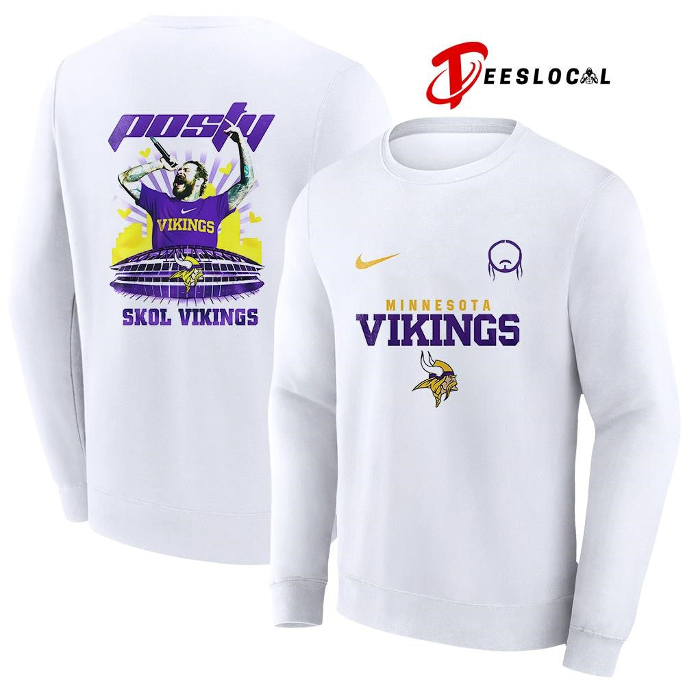 Minnesota Vikings x Post Malone Posty stadium shirt