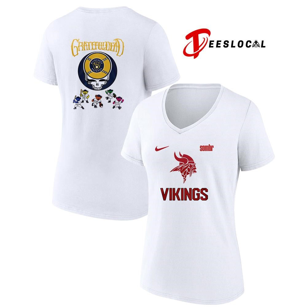 Minnesota Vikings x Sombr The Late Nights and Young Romance tour signature name and number shirt