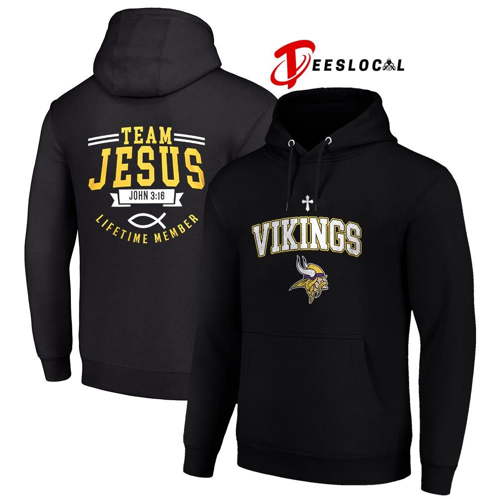 Minnesota Vikings x team Jesus lifetime member John 3 16 logo shirt