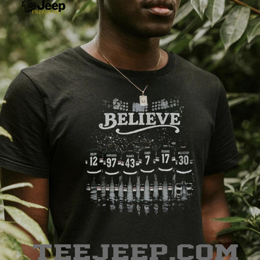 Minnesota Wild Hockey 2026 Playoffs Believe Team Roster T Shirt