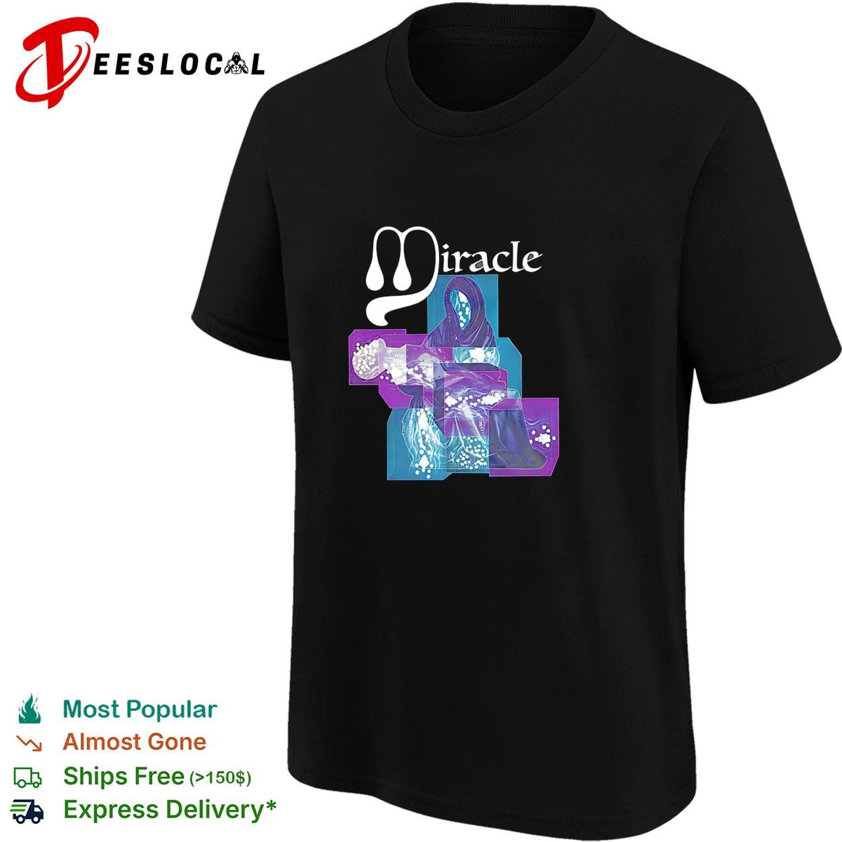 Miracle Cults of the Lamb Figure in Abstract Geometric Cube Art Print shirt