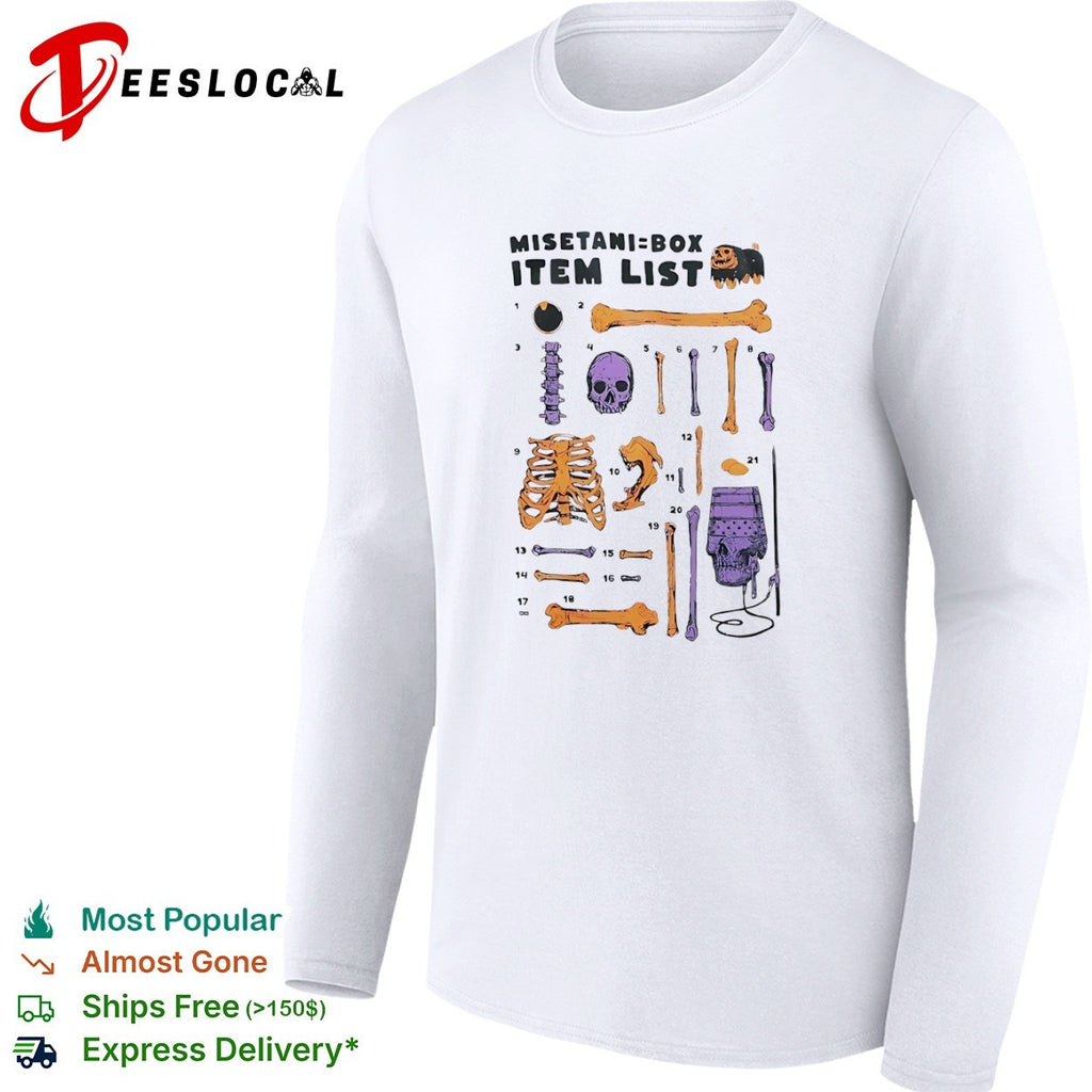 Misetani Box Item List anatomical skeleton shirt