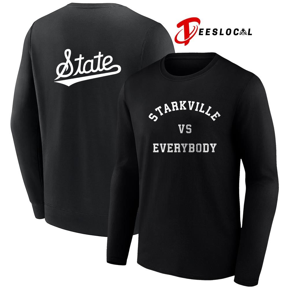 Mississippi State Bulldogs Starkville vs everybody graphic shirt
