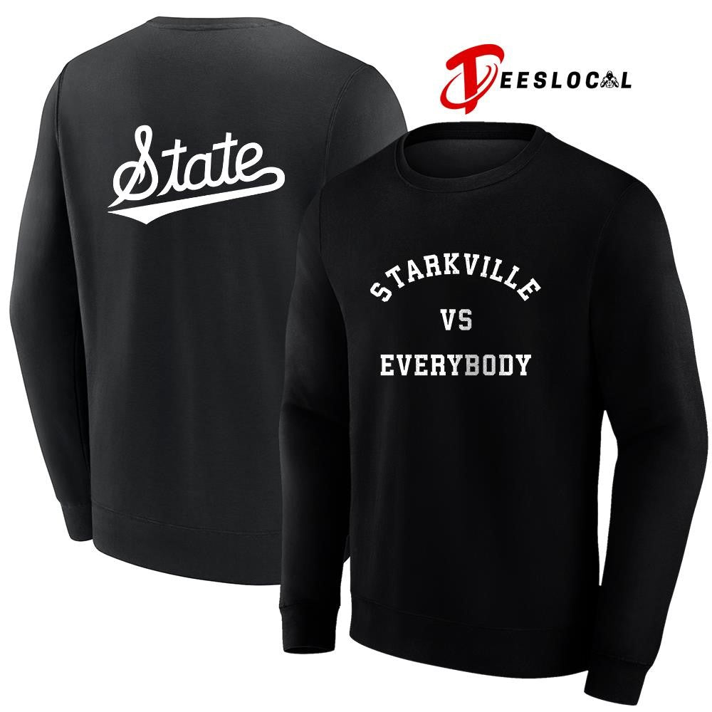 Mississippi State Bulldogs Starkville vs everybody graphic shirt
