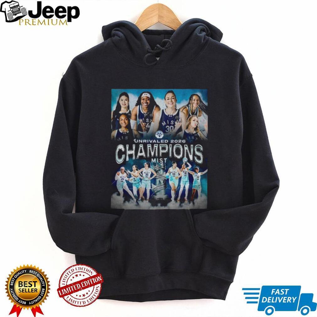 Mist Women’s Basketball Club Unrivaled 2026 Champions T Shirt