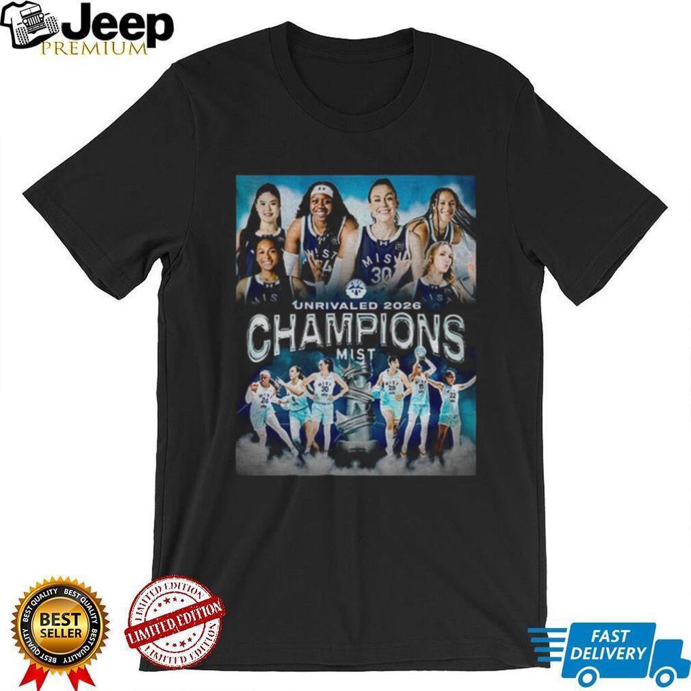 Mist Women’s Basketball Club Unrivaled 2026 Champions T Shirt