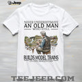 Model Train Enthusiast Old Man Hobbyist Graphic Shirt