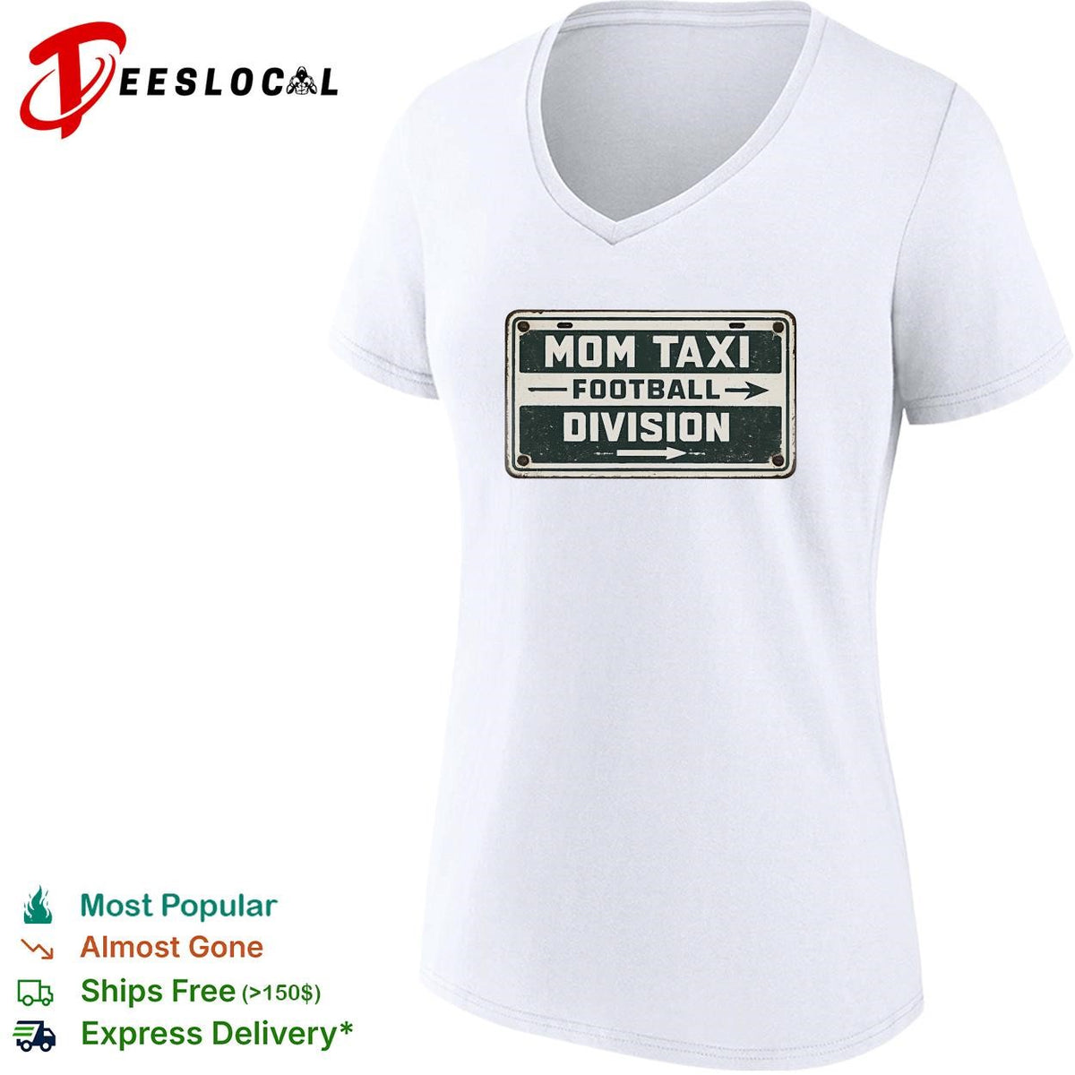 Mom taxi football division vintage sign shirt