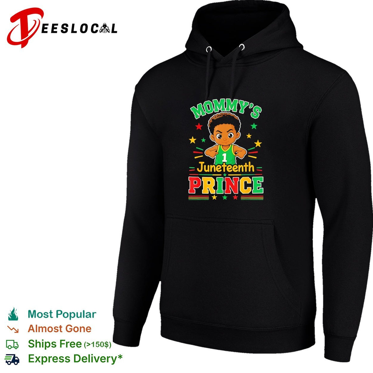 Mommy’s Juneteenth prince little boy basketball celebration shirt