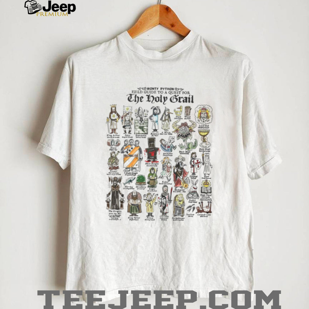 Monty Python Field Guide To A Quest For The Holy Grail Characters T Shirt