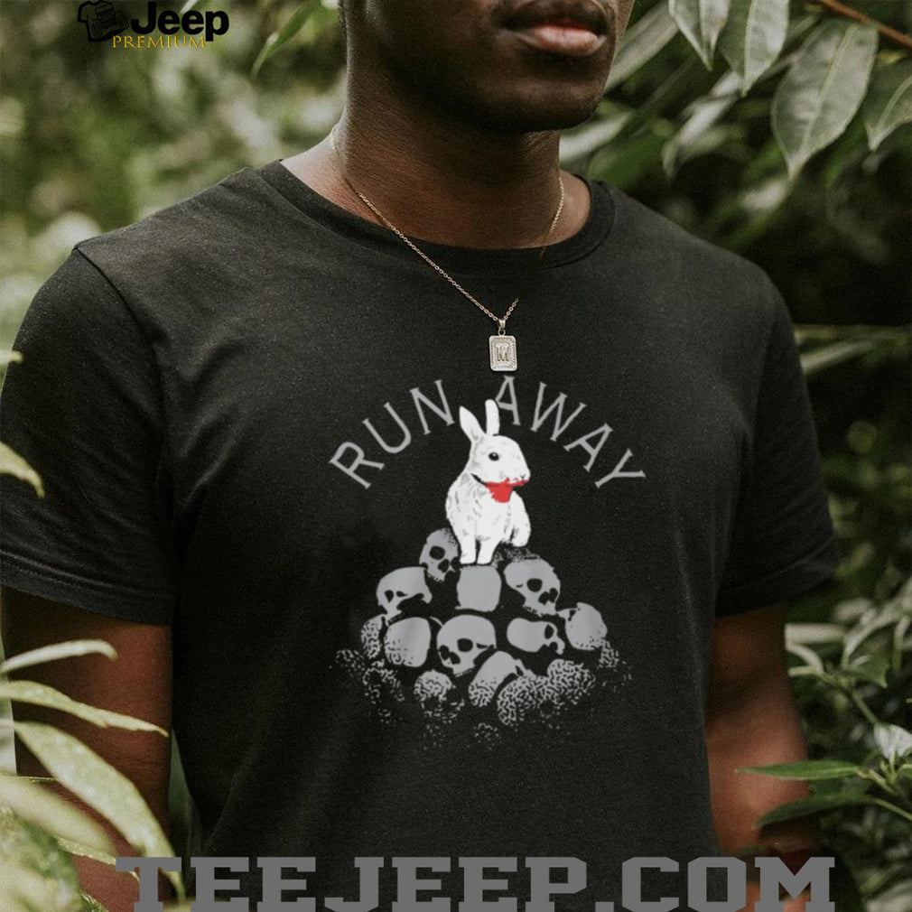 Monty Python Holy Grail Killer Bunny Rabbit on Skull Pile T Shirt