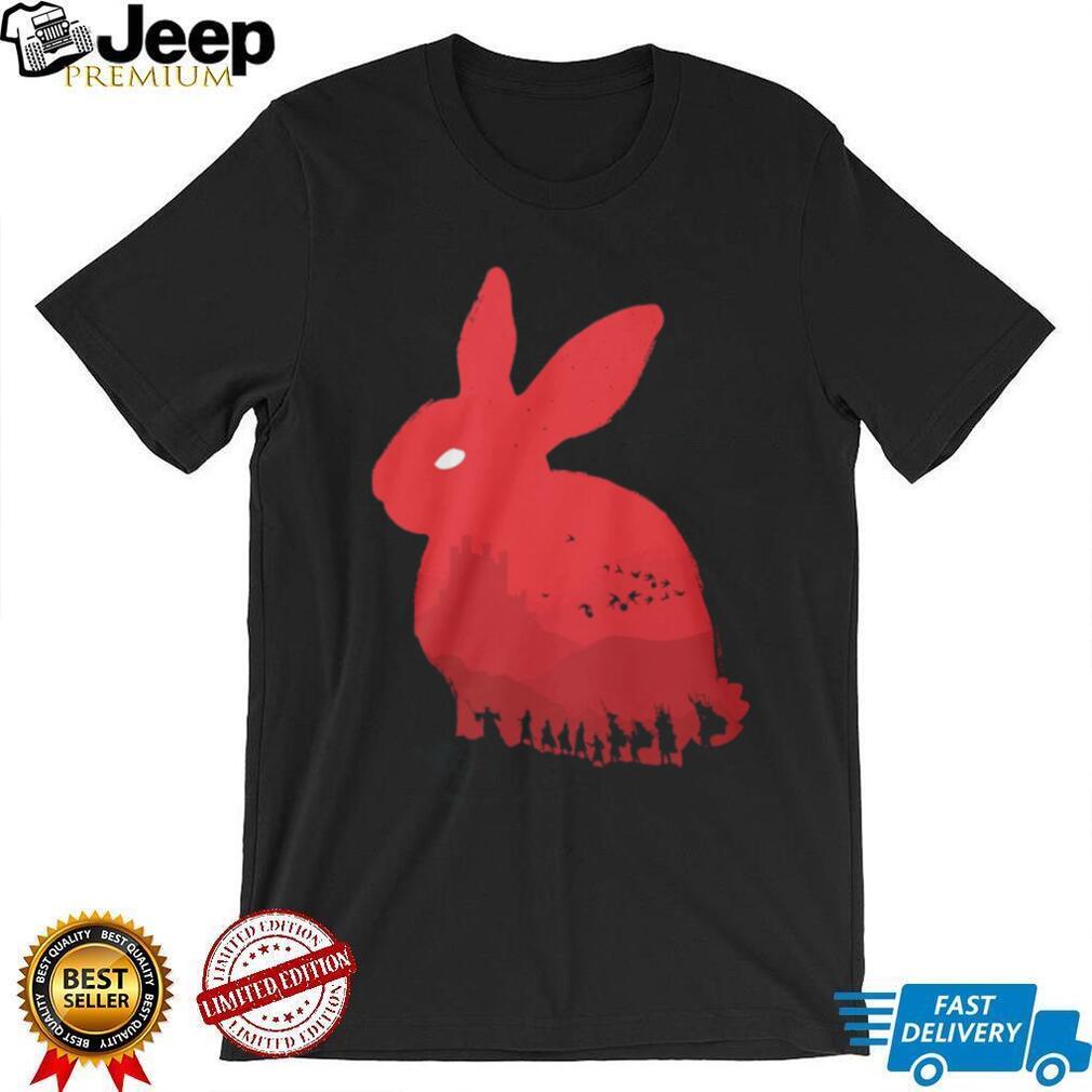 Monty Python Holy Grail Killer Rabbit of Caerbannog Silhouette T Shirt