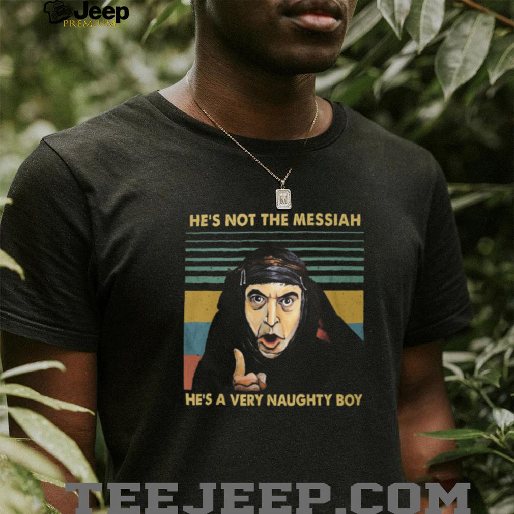 Monty Python Life of Brian “He’s A Very Naughty Boy” Retro T Shirt