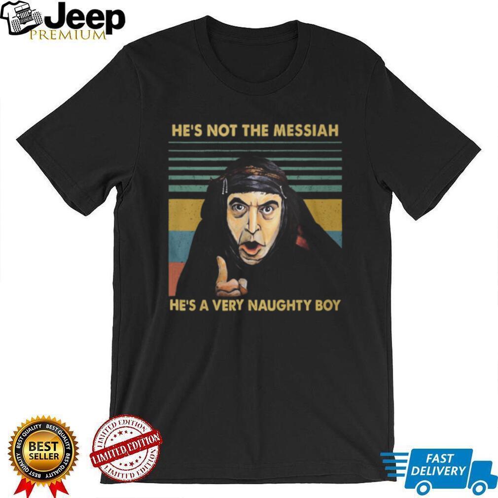 Monty Python Life of Brian “He’s A Very Naughty Boy” Retro T Shirt