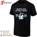 More Plates Less Self Hates Raccoon Lifting Workout Bodybuilding Gym shirt
