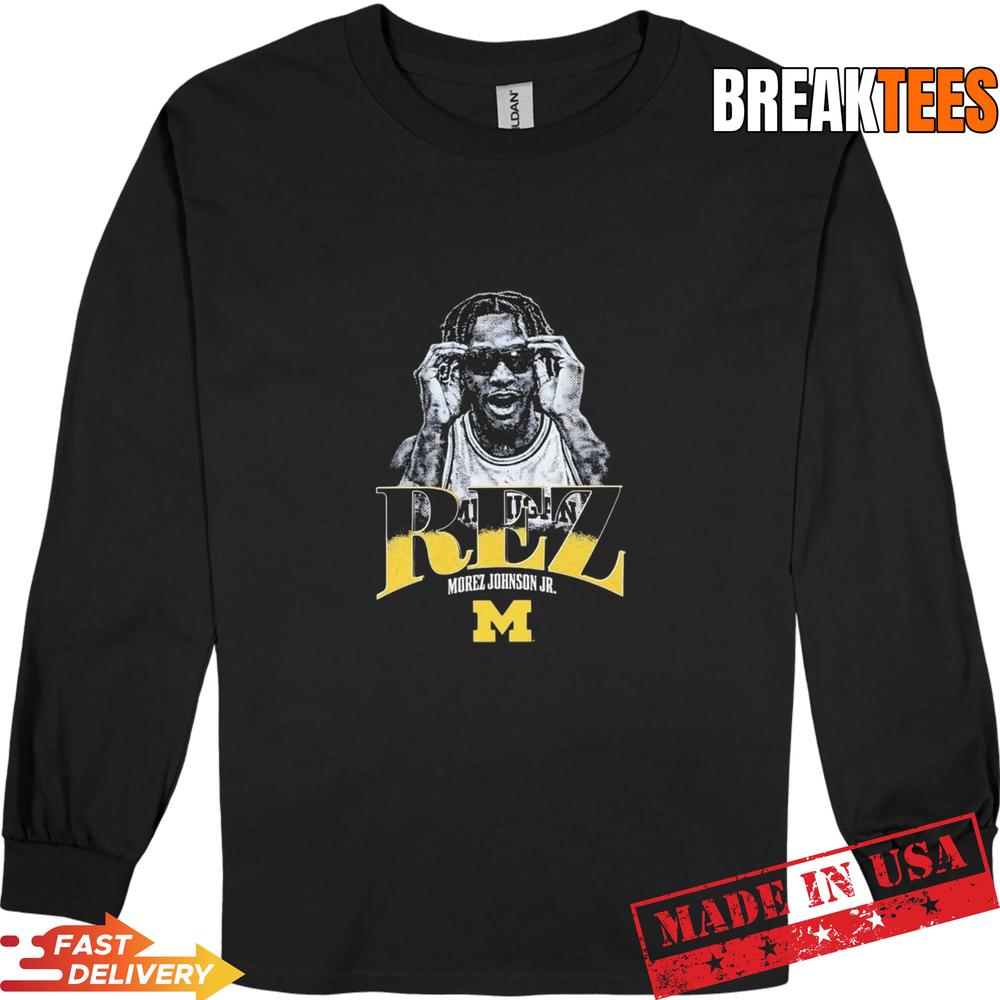 Morez Johnson REZ Michigan Wolverines basketball graphic Shirt