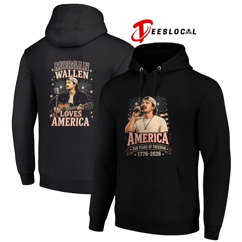Morgan Wallen 250 years of freedom loves America shirt