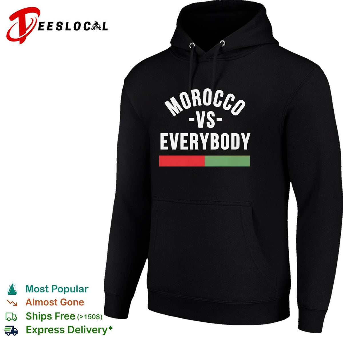Morocco vs everybody flag soccer pride shirt