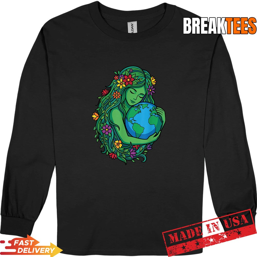 Mother Gaia Environmental Earth Day Plant Nature Lover Shirt