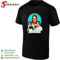 Mother true crime photo montage bold white lettering dark graphic shirt