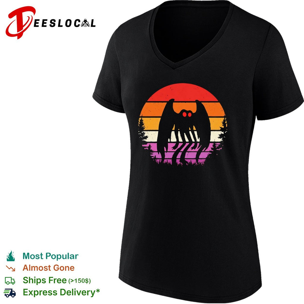 Mothman Sunset Folklore Cryptid Legend West Virginia Forest Wildlife Nature shirt