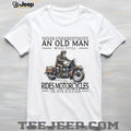 Motorcycle Rider Old Man 60s Biker Dad Birthday Shirt
