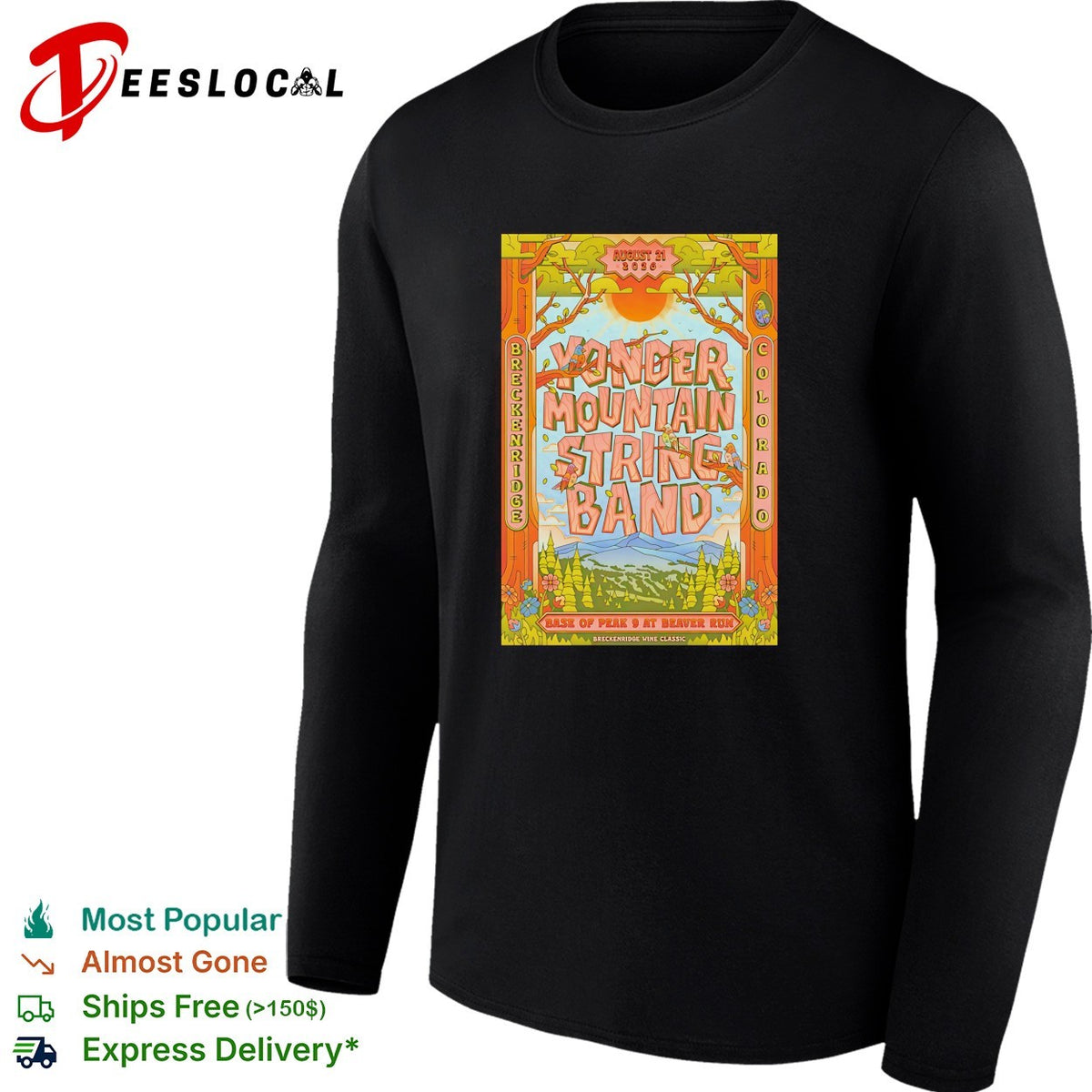 Mountain string band folk concert Deer Park Colorado framed poster art shirt