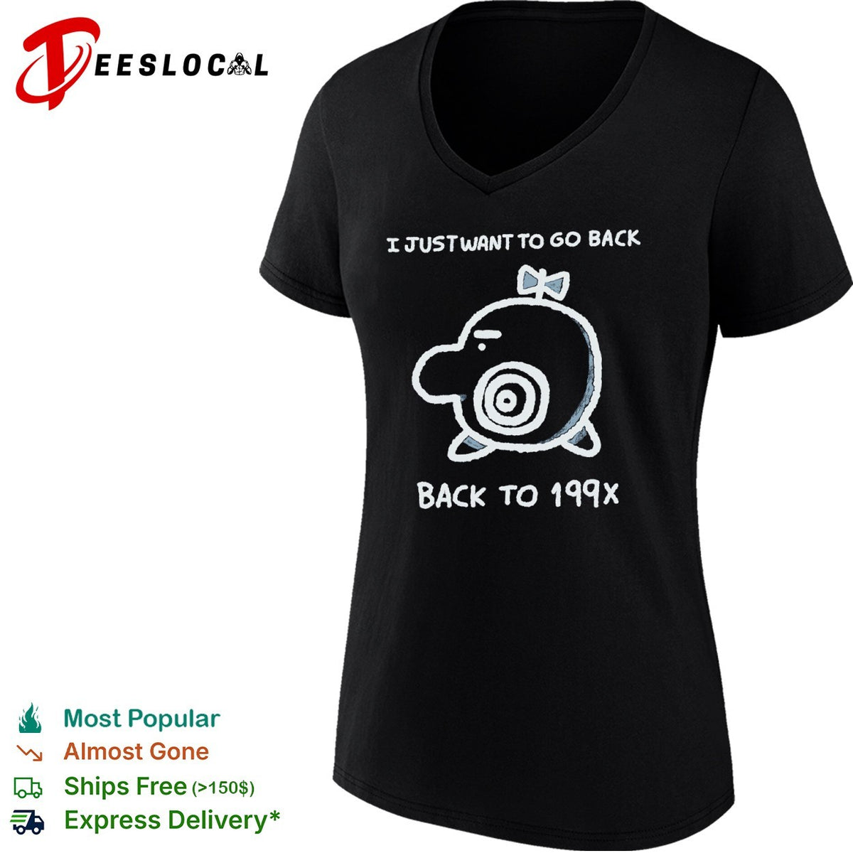 Mr Saturn EarthBound alien I just want to go back to 199X shirt