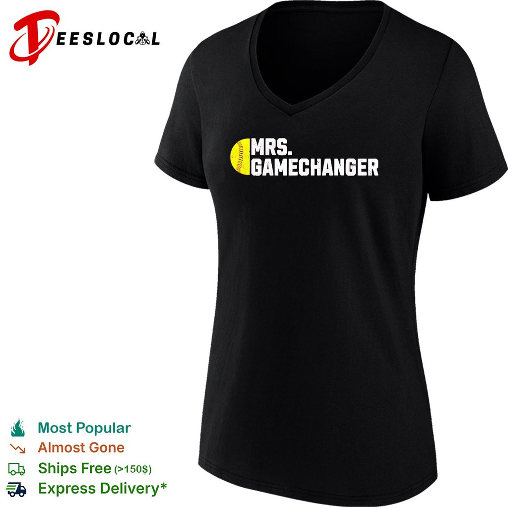 Mrs Gamechanger Softball Baseball Sports Enthusiast Athlete Lover Fitness shirt