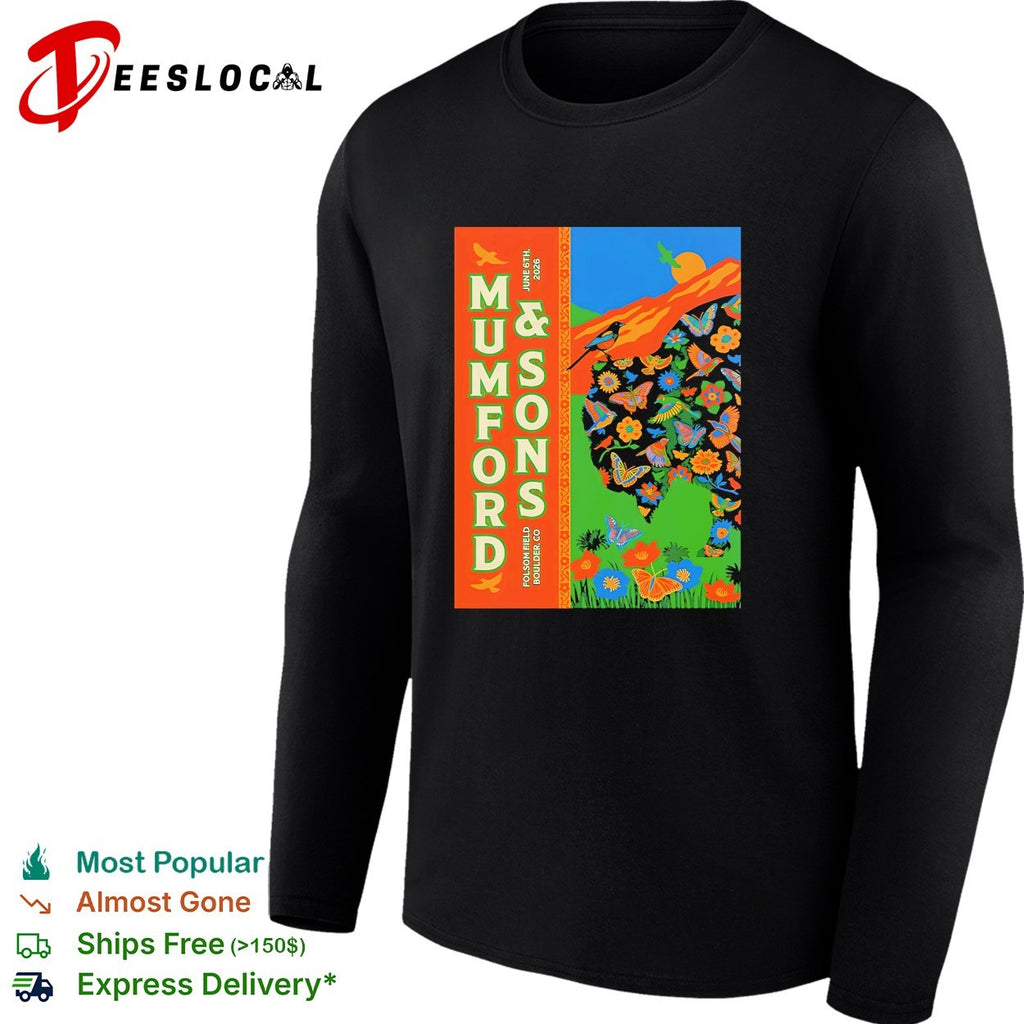 Mumford And Sons Prizefighter Tour Boulder CO 2026 Tonight At Folsom Field shirt
