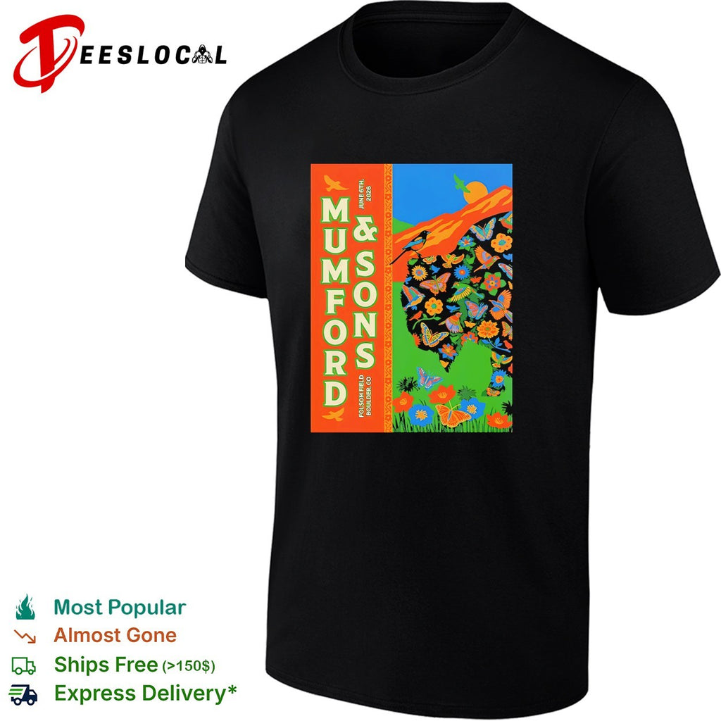 Mumford And Sons Prizefighter Tour Boulder CO 2026 Tonight At Folsom Field shirt