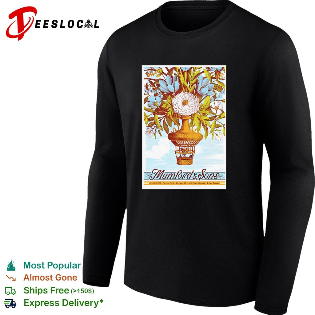 Mumford and Sons Folsom Field Boulder CO June 6 2026 Sierra Ferrell Dylan Gossett shirt