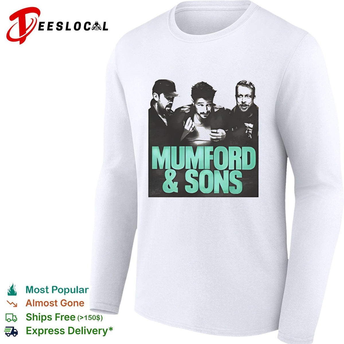 Mumford and Sons band photo portrait shirt