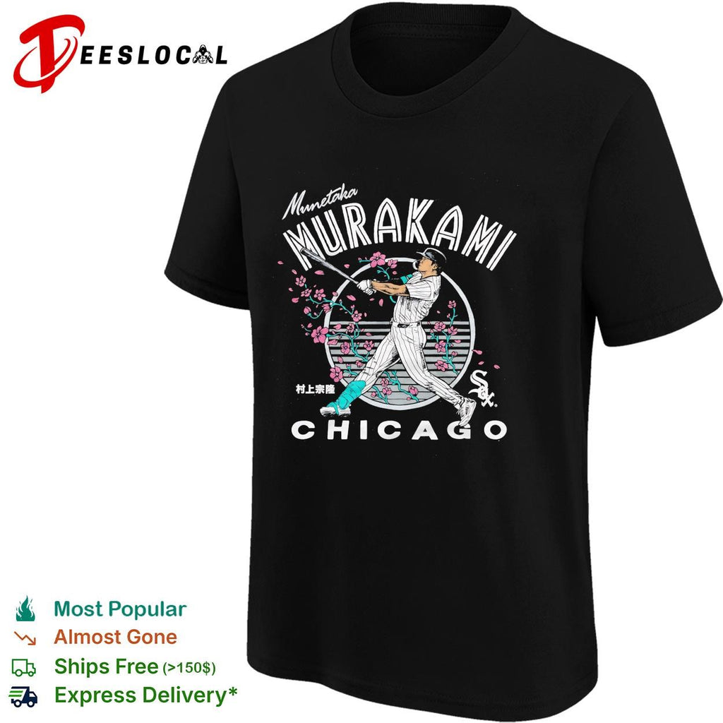 Munetaka Murakami Chicago White Sox cherry blossom batting slugger swing poster shirt