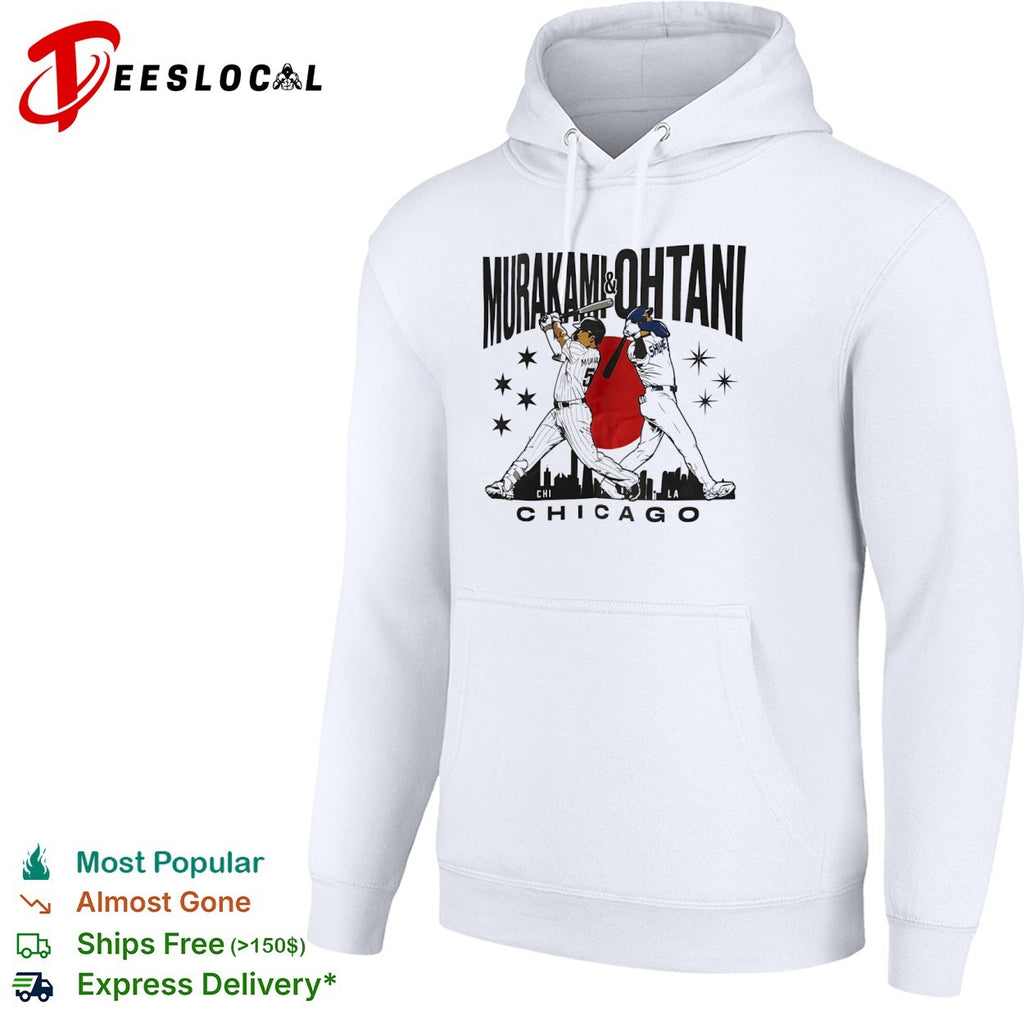 Munetaka Murakami and Shohei Ohtani Chicago Los Angeles Dodgers MLB Baseball shirt