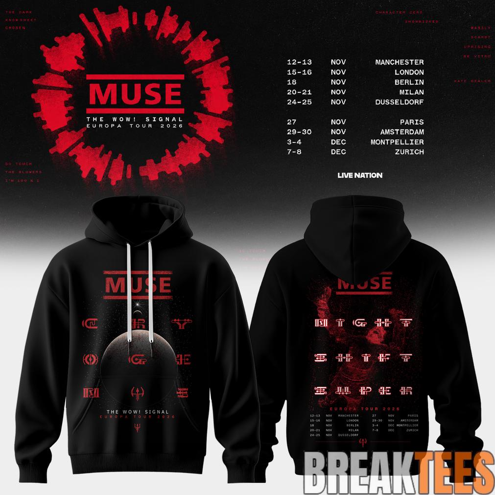 Muse – The Wow Signal Europa Tour 2026 Hoodie