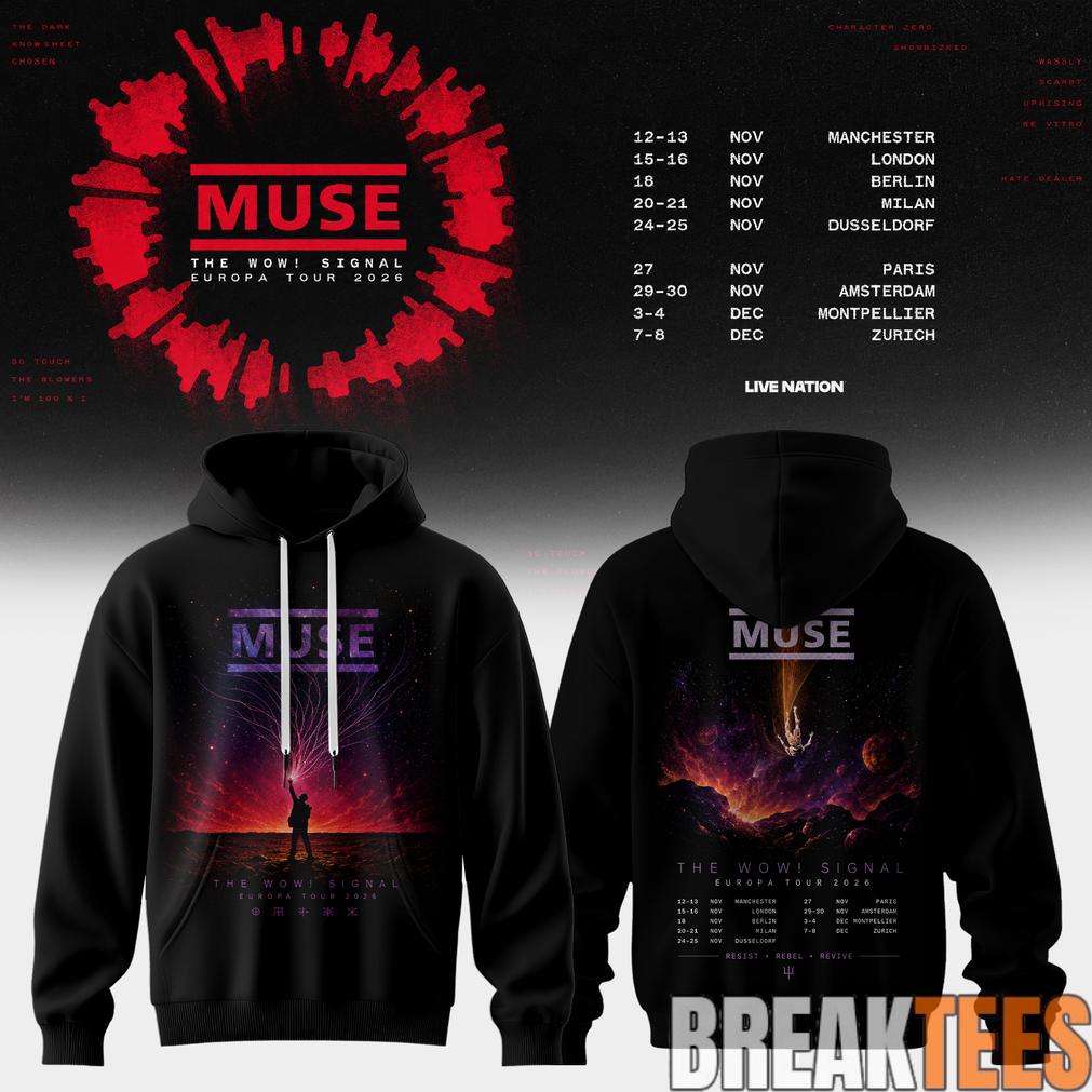 Muse – The Wow Signal Europa Tour 2026 Hoodie