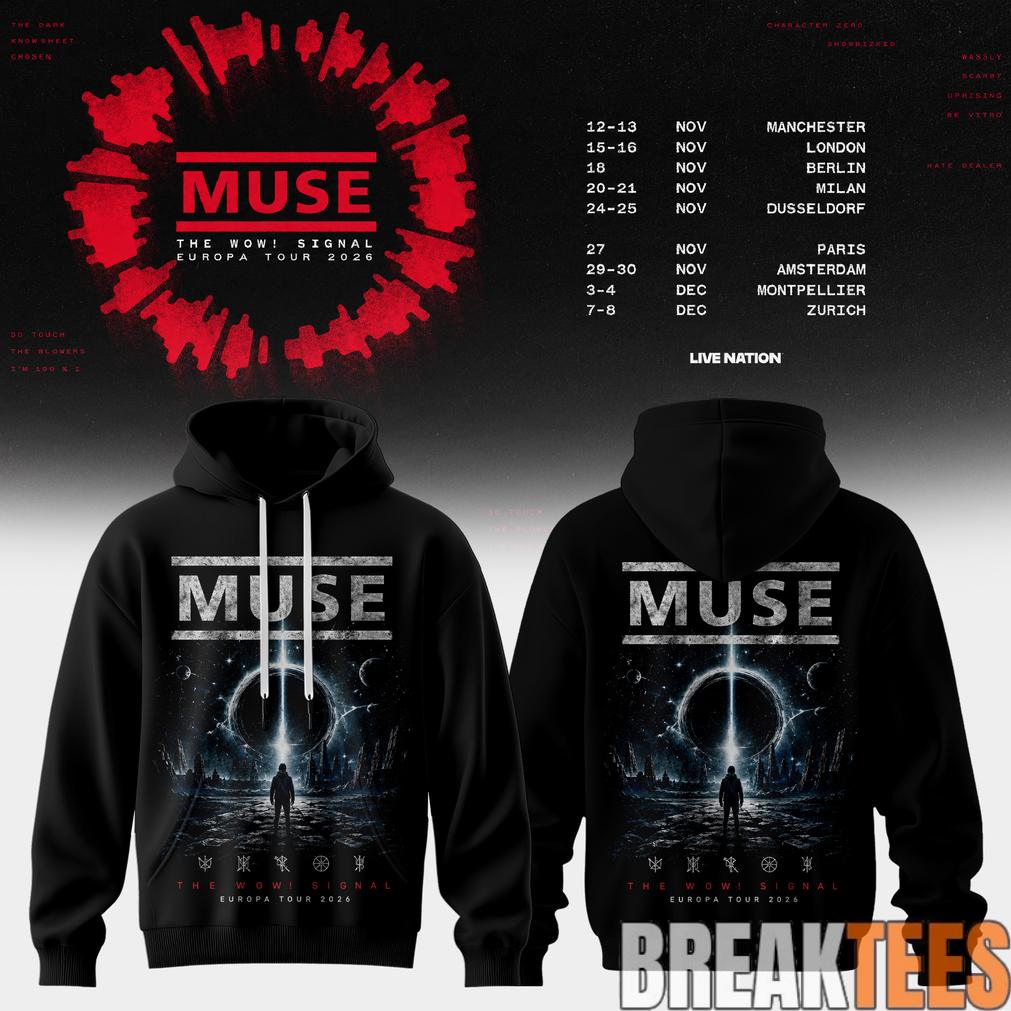 Muse – The Wow Signal Europa Tour 2026 Hoodie