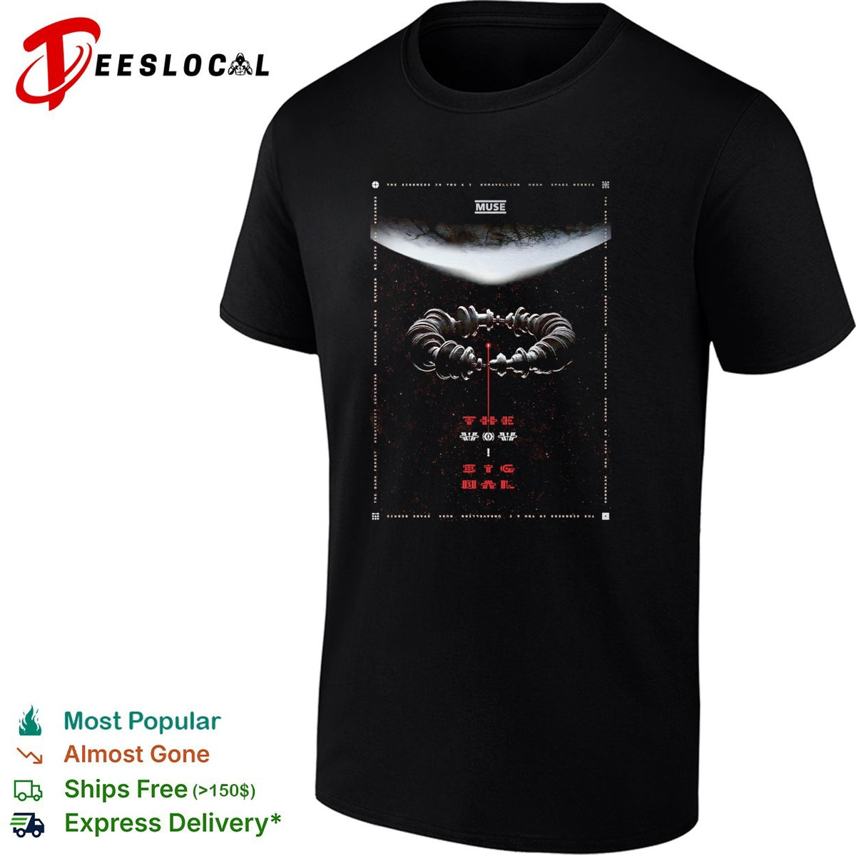 Muse the Wow signal space shirt