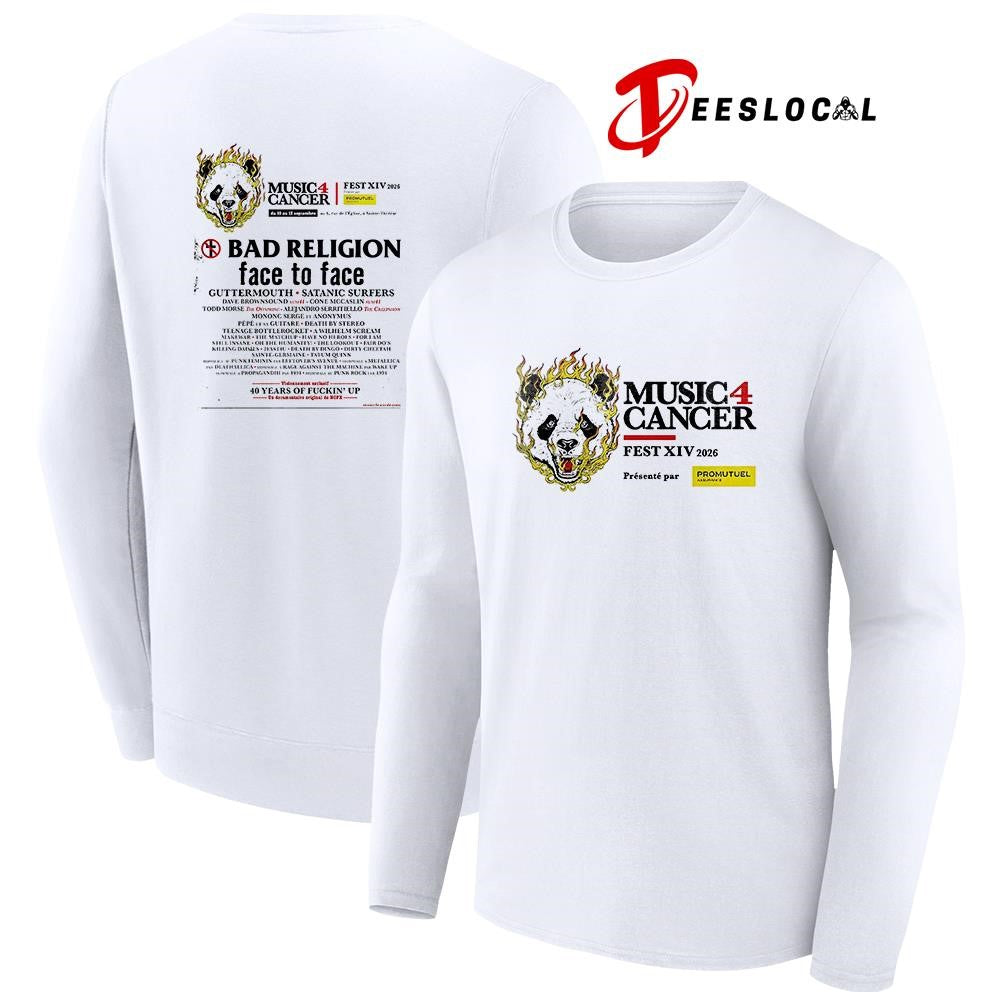 Music 4 Cancer festivall Sainte Thérèse Quebec Canada lineup shirt