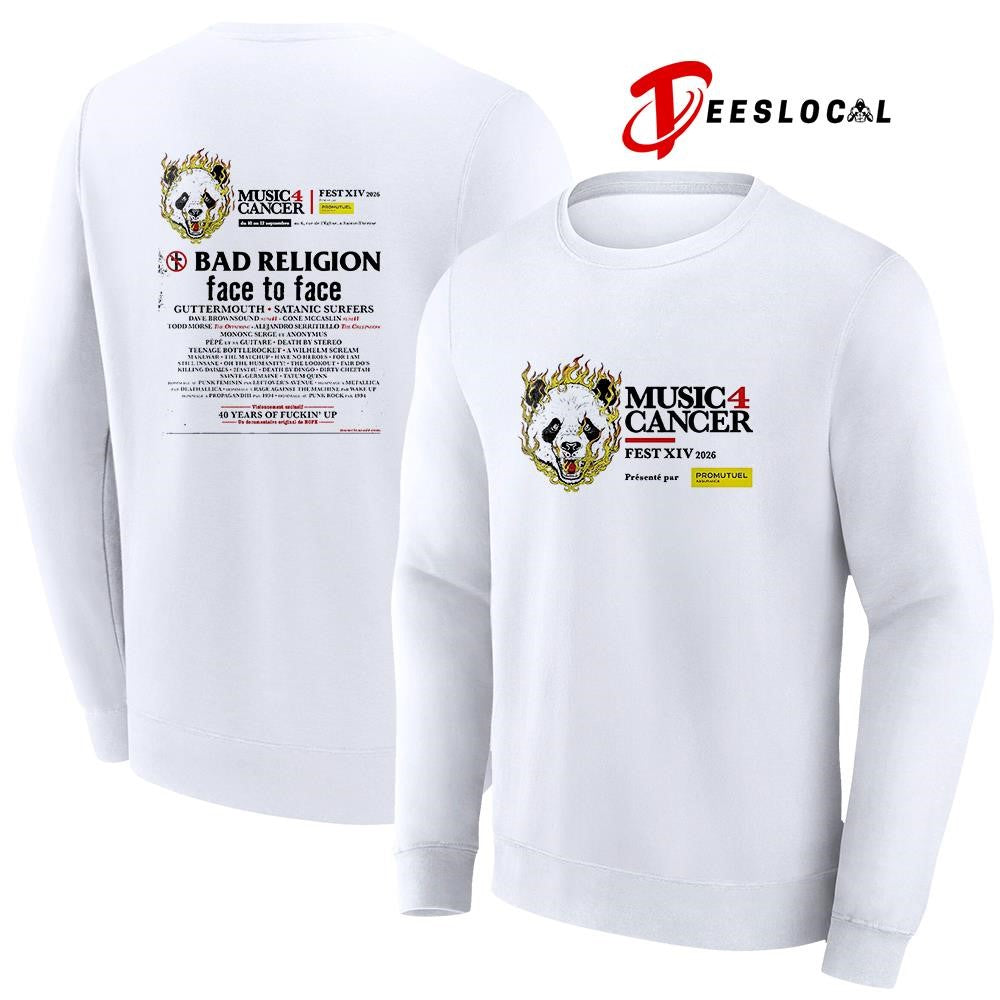 Music 4 Cancer festivall Sainte Thérèse Quebec Canada lineup shirt