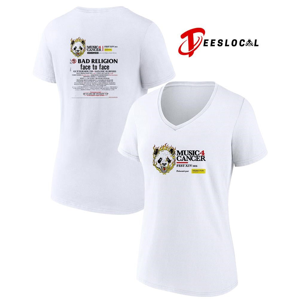 Music 4 Cancer festivall Sainte Thérèse Quebec Canada lineup shirt